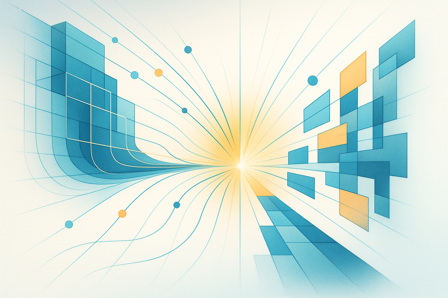 An image illustrating AI vs Google search: Search Engines Were Libraries. AI Is the Librarian